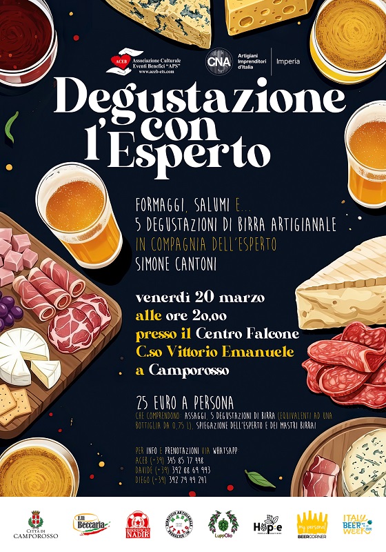 Degustazione Birra e Formaggi con l'esperto 20/03/26