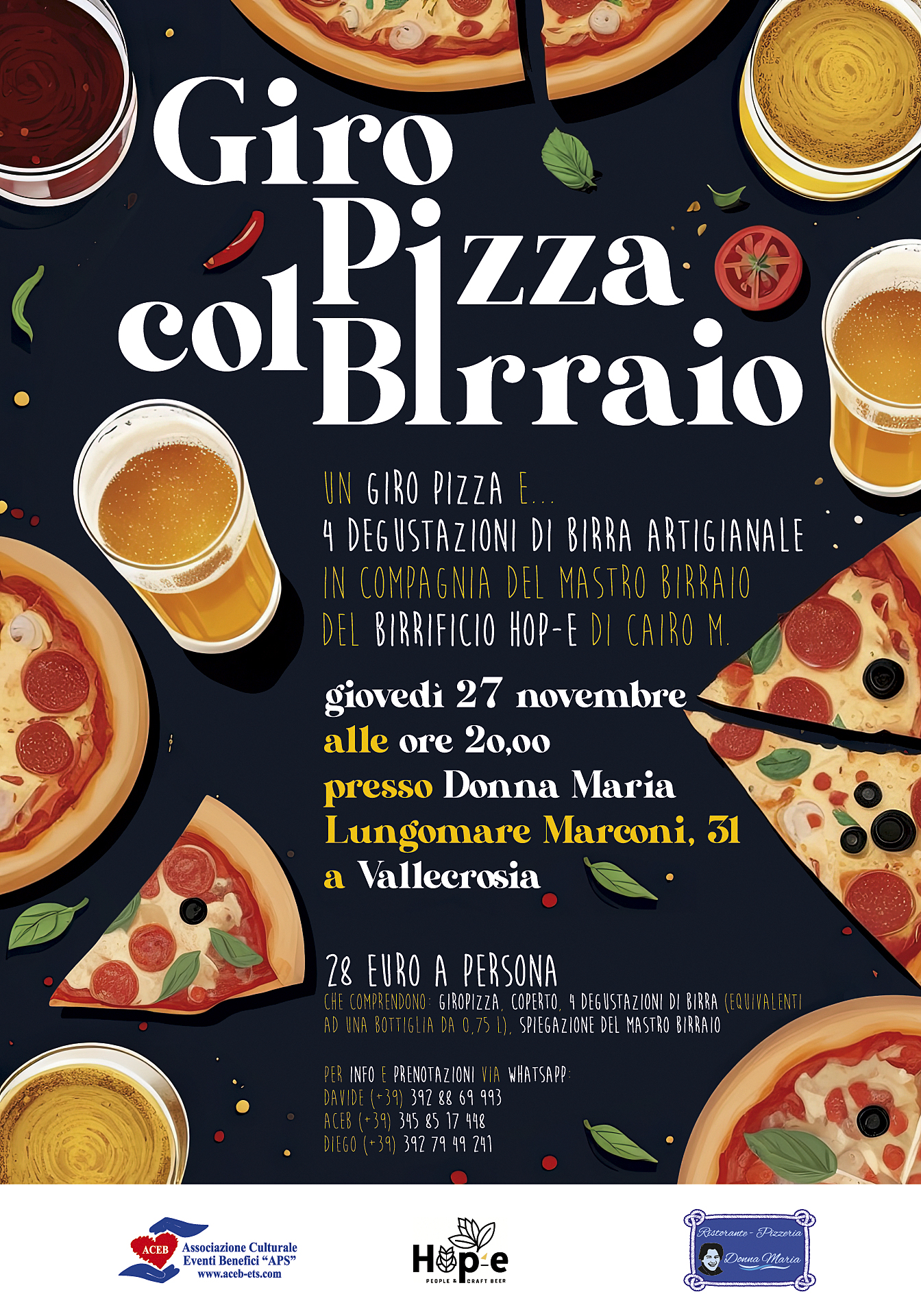 Giro pizza col birraio 2025