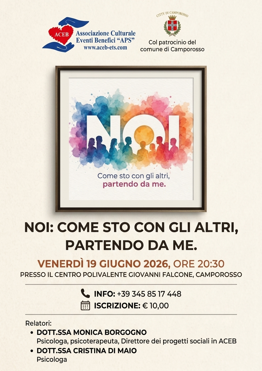 NOI: COME STO CON GLI ALTRI, PARTENDO DA NOI